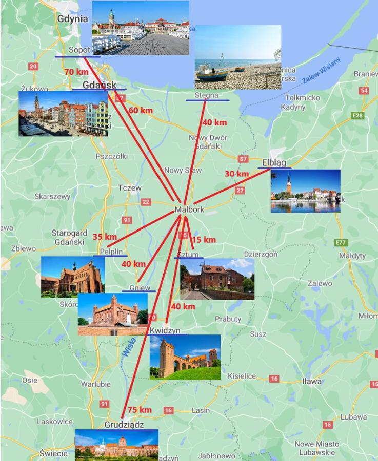 Apartament Wiosenna Malbork Esterno foto